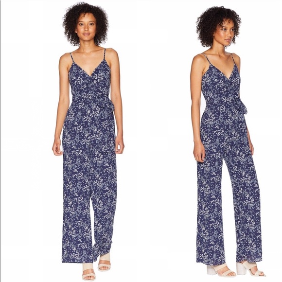 Michael Kors Pants - Michael Kors Navy Scattered Blooms Jumpsuit XXS
